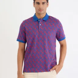 GANT Blue Regular fit Printed Polo T-Shirt-picture-47