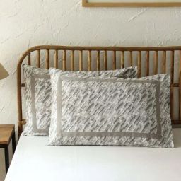 House This Tulika Grey Cotton 180 TC Pillow Cover - Set of 2-image-85