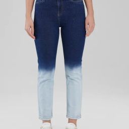 IZEL Blue Color-Block Jeans-image-42