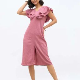 Styli Pink Regular Fit Dress-picture-11