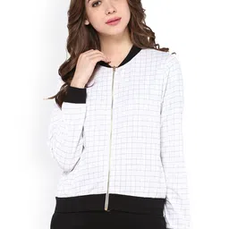 Zima Leto White & Black Checked Sweatshirt-picture-9