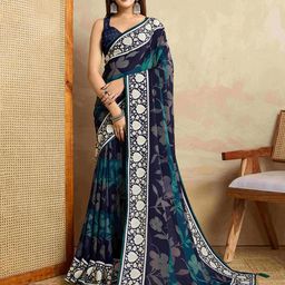 TASRIKA Floral Pure Georgette Saree-picture-51