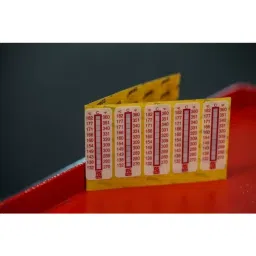 RS PRO Non-Reversible Temperature Sensitive Label 132°C to 182°C 10 Levels, 7799776 image 2