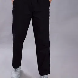THE BEETEL HOUSE Men Relaxed Loose Fit Easy Wash Trousers-picture-46