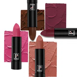 PERPAA Set Of 4 Creamy Matte Long Lasting Lipsticks 3.5g Each - 60+62+67+96-60
