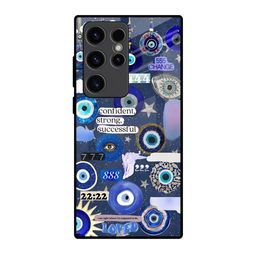 QRIOH Mystic Gaze Glass Case Quirky Printed Samsung Galaxy S23 Ultra 5G Silicone Case-image-49