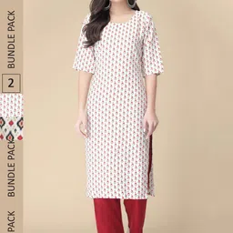 KALINI Pack Of 2 Printed Straight Kurta-picture-46