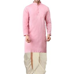 ADARNIYA Men Embroidered Straight Kurta Set-image-27