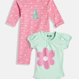United Colors of Benetton Infant Girls Pack of Sleepsuit & Bodysuit-image-28