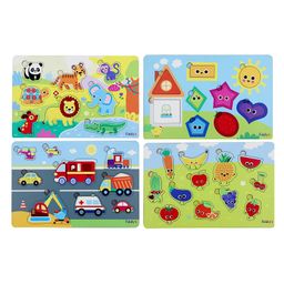 Fiddlys Wooden Jigsaw Puzzles Pack of 4 - 37 Pieces-24