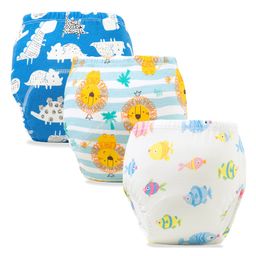 Bembika Babies Cotton Potty Training Pants, Printed Design Pack 3 M Size - Multicolor-picture-26