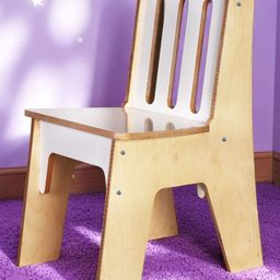 Kiddery Morello Wooden Chair for Kids - White & Brown-image-5