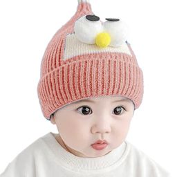 Babymoon Woolen Googly Eyes Winter  Cap - Pink-picture-34