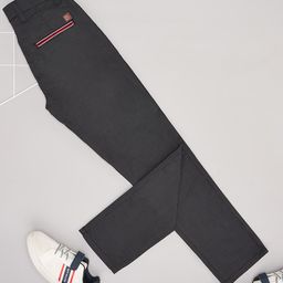 Pantaloons Junior Cotton Spandex Solid Trousers - Black-picture-14