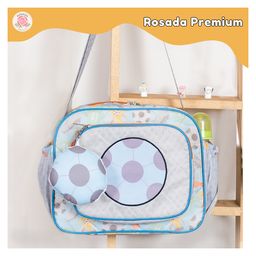 Rosada Trendy Mini Sling Diaper Bag for Baby Mom | Outing Travel Lightweight Waterproof Washable Spacious Zip Compartments and Shoulder Sling with Hanging Soft ToyMini-image-38