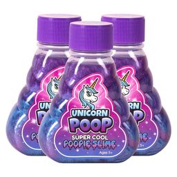 Magicwand Unicorn Poop Slime for Kids 100% Safe & Non-Toxic Multi-Colored Pack of 3-10