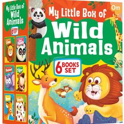 My Little Box of Wild Animals: Early Learning Jungle Friends 6 Board Books for Kids | Includes Lion, Panda, Tiger, Elephant, Deer & Giraffe | Bright Pictures | Perfect Gift Set for Preschoolers-7