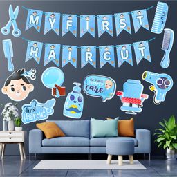 Zyozi My First Hair Cut | Mundan Ceremony Decorations Set - Pack Of 12-picture-23