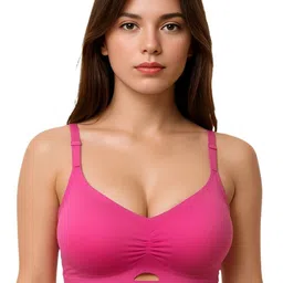 Blush Lado Women Backless Cut Out Front Support Bra-picture-29