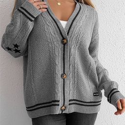 StyleCast Self Design Cardigan Sweater-picture-10
