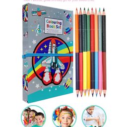 FunBlast Colouring Book with 8 Double Pencil Color - 60 Pages (Color and Design May Vary) image 4