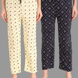 TRENDY WORLD Pack of 2 Printed Pyjamas-image-96