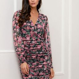 Stylecast X Slyck Floral Printed V-Neck Bodycon Dress-picture-21