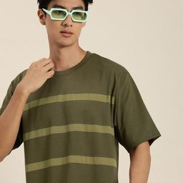 DILLINGER Men Striped Oversized T-shirt-image-74