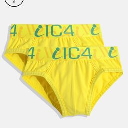 IC4 IC4 Boys Pack of 2 Yellow Solid Briefs 0Y2003P2-image-16