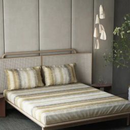 DDECOR Live beautiful Beige Cotton Contemporary 210 TC Double Flat Bedsheet with 2 Pillow Covers-image-71