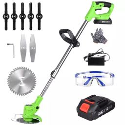 GIGAWATTS 2 in 1 Cordless Grass Trimmer & Brush Cutter with 1500 mAh Battery Sharp Blades, GT205030-2