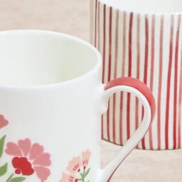 Westside Home Red Printed Large Mugs (Set of 2) image 3