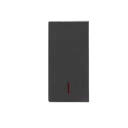 Legrand Switch with Indicator Allzy 20 Amp 1 Way 1 Module Matt Black, 6812 08 (Pack of 20 Pcs) image 2