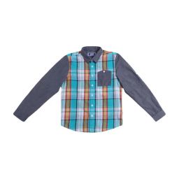 Jack & Jones Junior Cashmere Blue Plaid Pattern Shirt-image-80