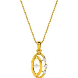 Kisna Diamond & Gold Jewellery 14k Viona Diamond Pendant-image-85