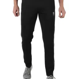 Rock.It Black Self Pattern Regular Fit Trackpants-image-53