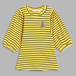 Elle Kids Yellow Striped T-Shirt-image-43