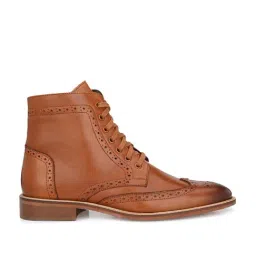 Delize Men's Tan Brogue Boots-image-27
