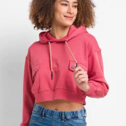 Spykar Pink Full Sleeves Sweatshirt-image-76