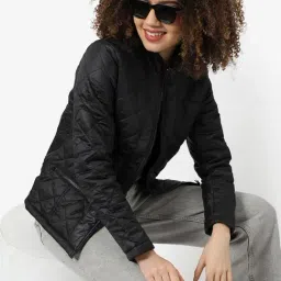 Campus Sutra Black Padded jacket-picture-20