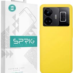 Sprig Liquid Silicone Back Cover for Realme GT Neo 5 (Yellow)-image-71
