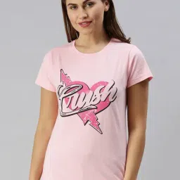 Kryptic Pink Printed T-Shirt-image-75