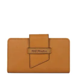 BELWABA Yellow Solid Bi-Fold Wallet for Women-41