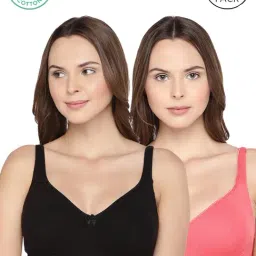 Inner Sense Black & Pink Full Coverage Bra - Pack of 2-picture-8