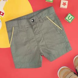 Pantaloons Baby Kids Burnt Olive Cotton Regular Fit Shorts-picture-20