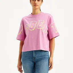 Levi's Pink Graphic Print T-Shirt-picture-47