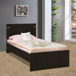 Delite Kom Sparkle Flowery Wenge Engineered Wood Single Bed-image-35