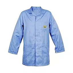 SCHOFIC Antistatic ESD Safe Lab Coat/Jacket Full Sleeves Unisex Blue Size - L-image-79