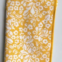 Wee Hours Yellow Printed Cotton 600 GSM Bath Towel-image-56