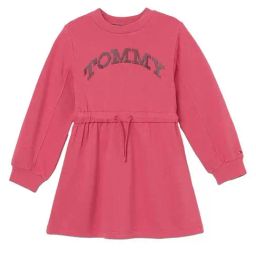 TOMMY HILFIGER Heritage Pink Solid Relaxed Fit Dress-picture-15